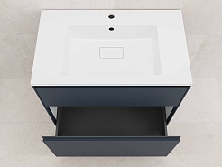 Style Line Тумба с раковиной Лима 80 Plus эмаль графит матовая – фотография-5